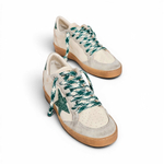 Женские Golden Goose Ball Star LTD with Green Crocodile Print Star and Heel Tab