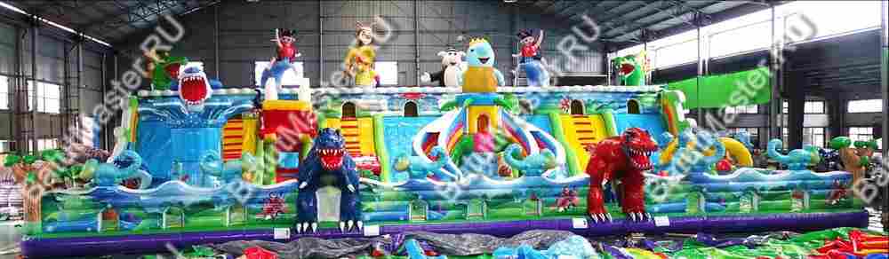 Коммерческий батут "Звериный городок" 24*15*6 м