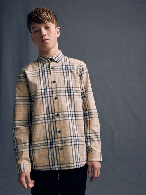 Рубашка для мальчика Next E31-738, Бежевый