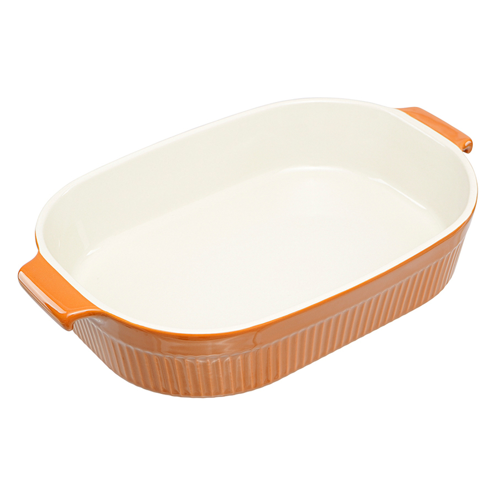 Блюдо для запекания soft ripples, 35,9х23,3 см, карамельное