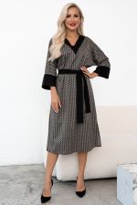 Платье Леди (черный/бежевый)-56р-р Р11-2013/4 Nikol