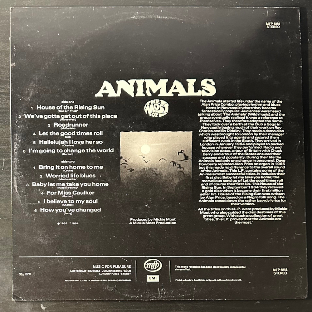 Animals ‎– The Most Of (Англия)