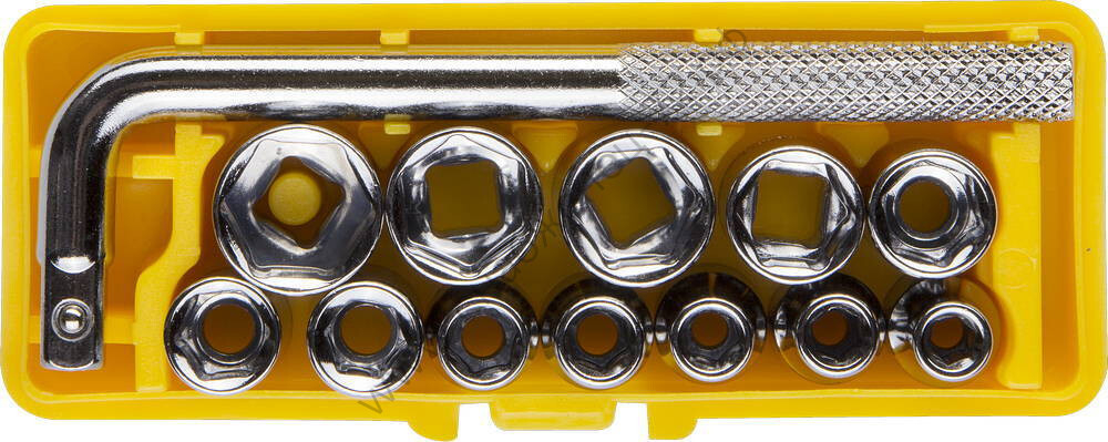 STAYER 13 шт, Набор торцовых головок с воротком (2-26089-H13)