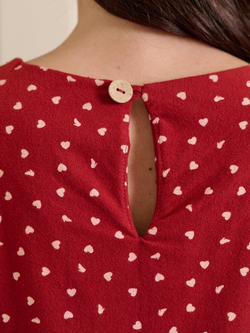 Блузка с баской с длинным рукавом