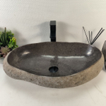 Раковина из речного камня RS-65270 65*40*15 0863