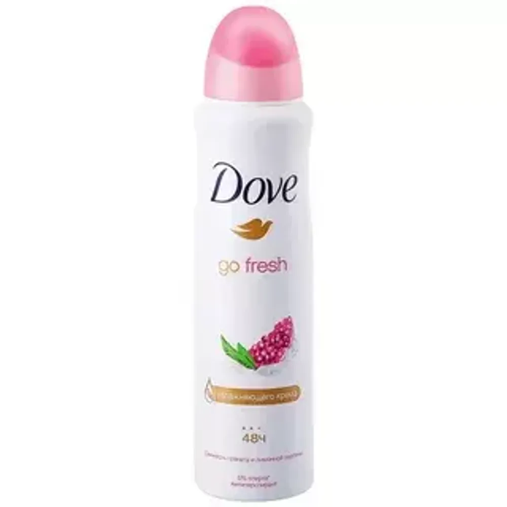 DOVE Део-спрей GO FRESH (ГРАНАТ/ЛИМОН/ВЕРБЕНА) 150мл*6 eng