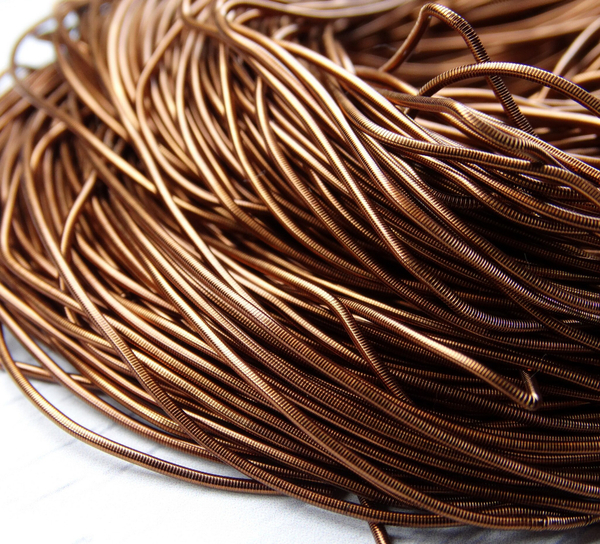 КА004НН1 Канитель гладкая, цвет: бронза, размер: 1 мм, 5 гр.