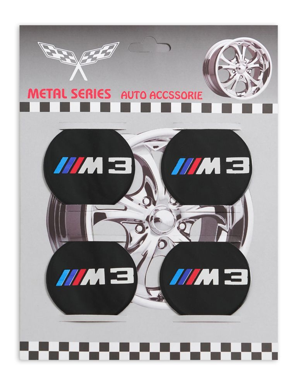 Наклейки на колпак 55мм ///M 4пр (металл) KOTA