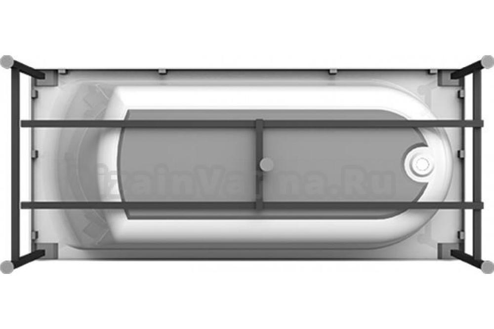 Акриловая ванна Radomir Vanessa (Радомир Ванесса) Николь 180х80, с каркасом