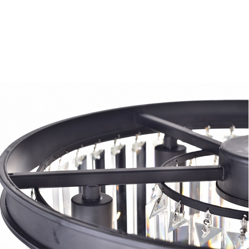 Люстра Odeon 6 black/clear