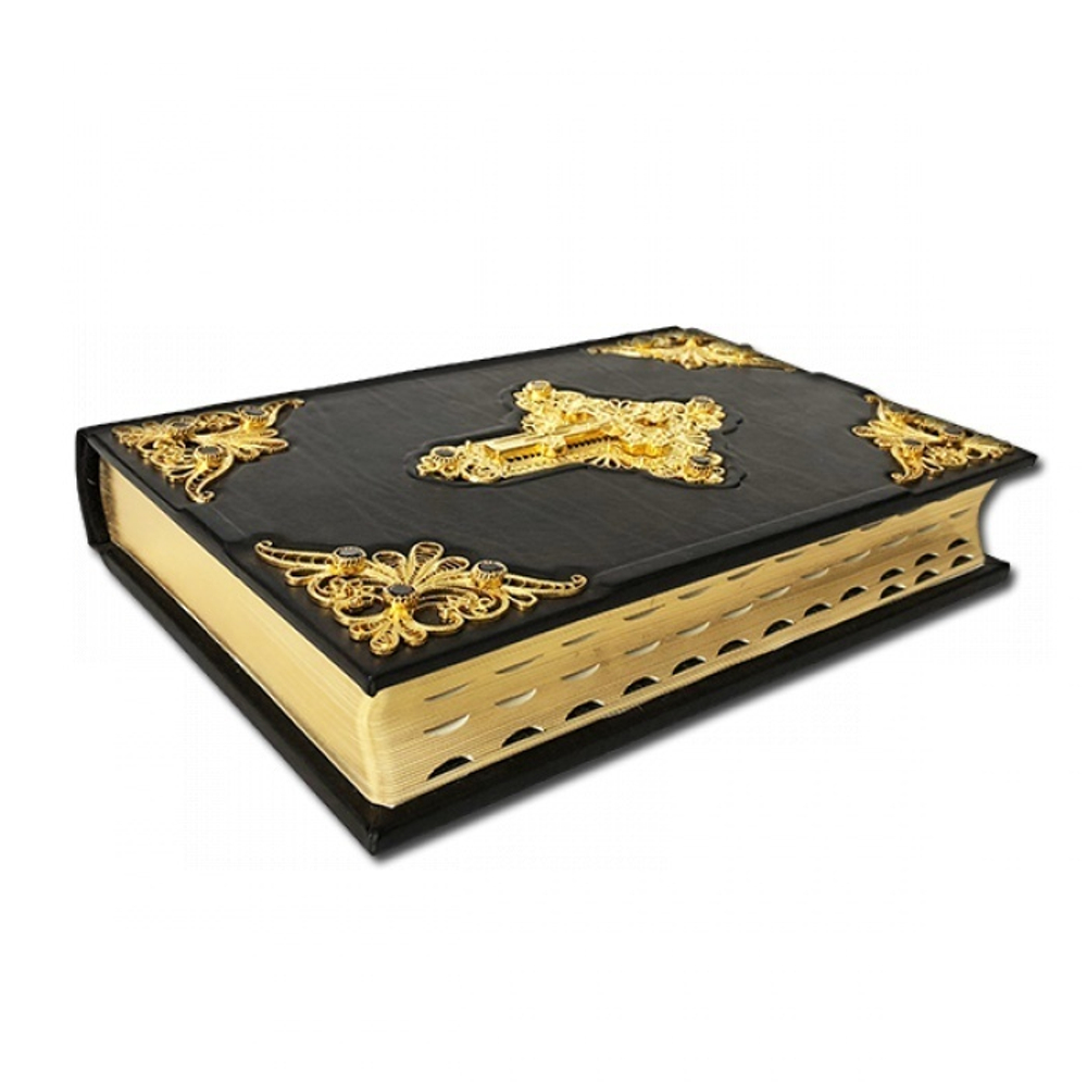 Библия с филигранью (золото) и гранатами