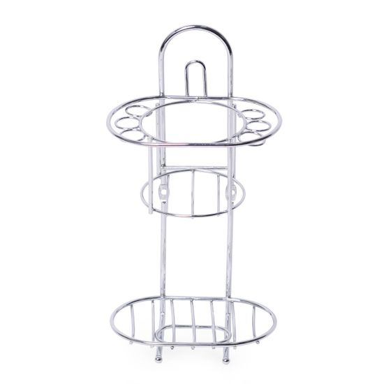 Стакан для зубных щеток с мыльницей Besser BS 0126 (13х8,5х25 см) хромированный