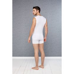 Мужские майка белая с глубоким вырезом  Doreanse 2015