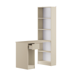 Письменный стол со шкафом Лайт 10.01 Сатин