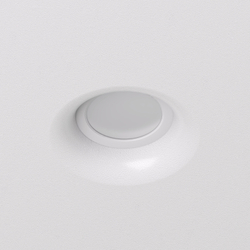 DK2080-WH Встраиваемый точечный светильник для натяжных ПВХ потолков INVIZ, IP 20, до 9 Вт, GU10, LED, белый, ABS-пластик