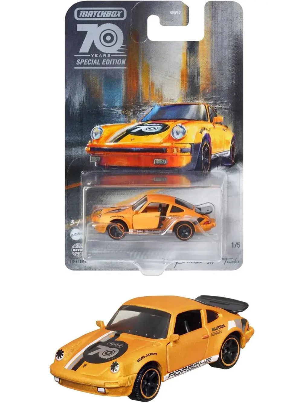 Машинка Хот Вилс Matchbox Porsche 911 Turbo HMV12 HMV13
