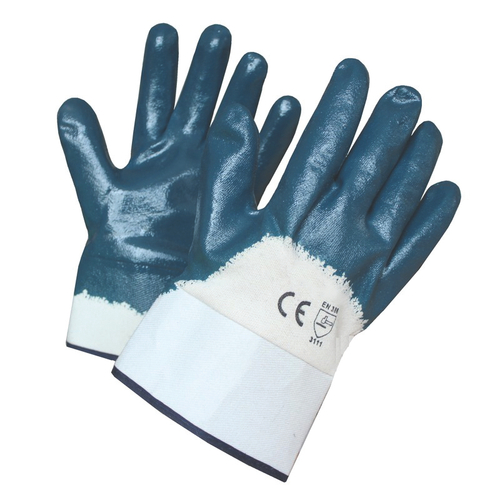 Краги нитриловые, р.10.5, крага полный, 2-ой облив, Люкс (12/288)