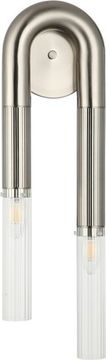 Светильник настенный 2*Е14 2185/11/02W никель Fortuna Stilfort