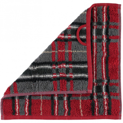 Полотенце 30x50 Cawo Noblesse 1062 Check красное