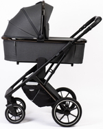 Детская коляска Peppy Tecla 3 в 1 с автокреслом Verona Beige Shadow Antrazit Chrome Edition Графитовый