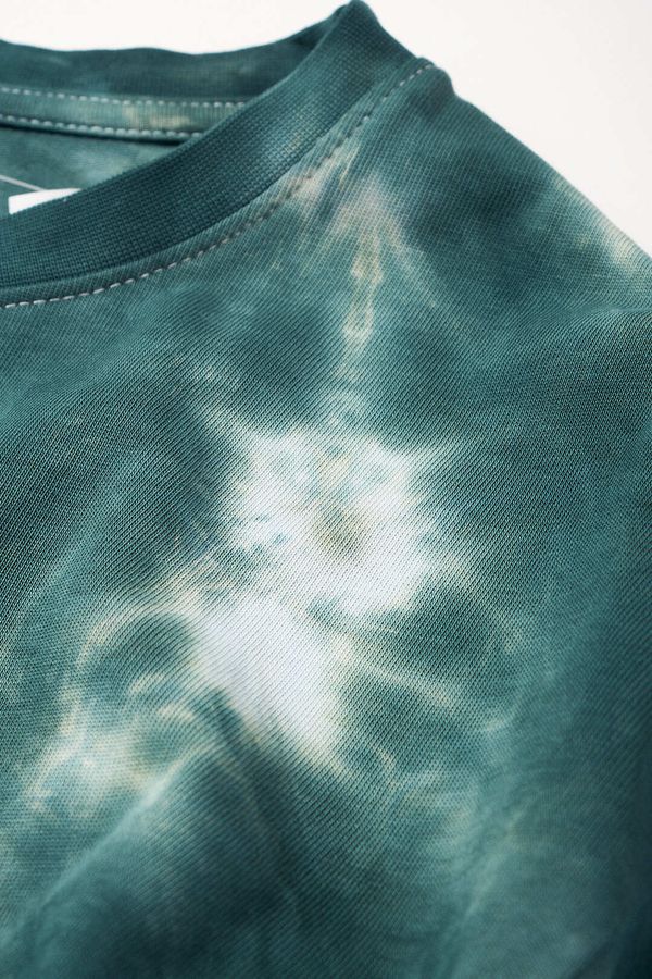 Футболка Тай-дай зеленая - фото 11