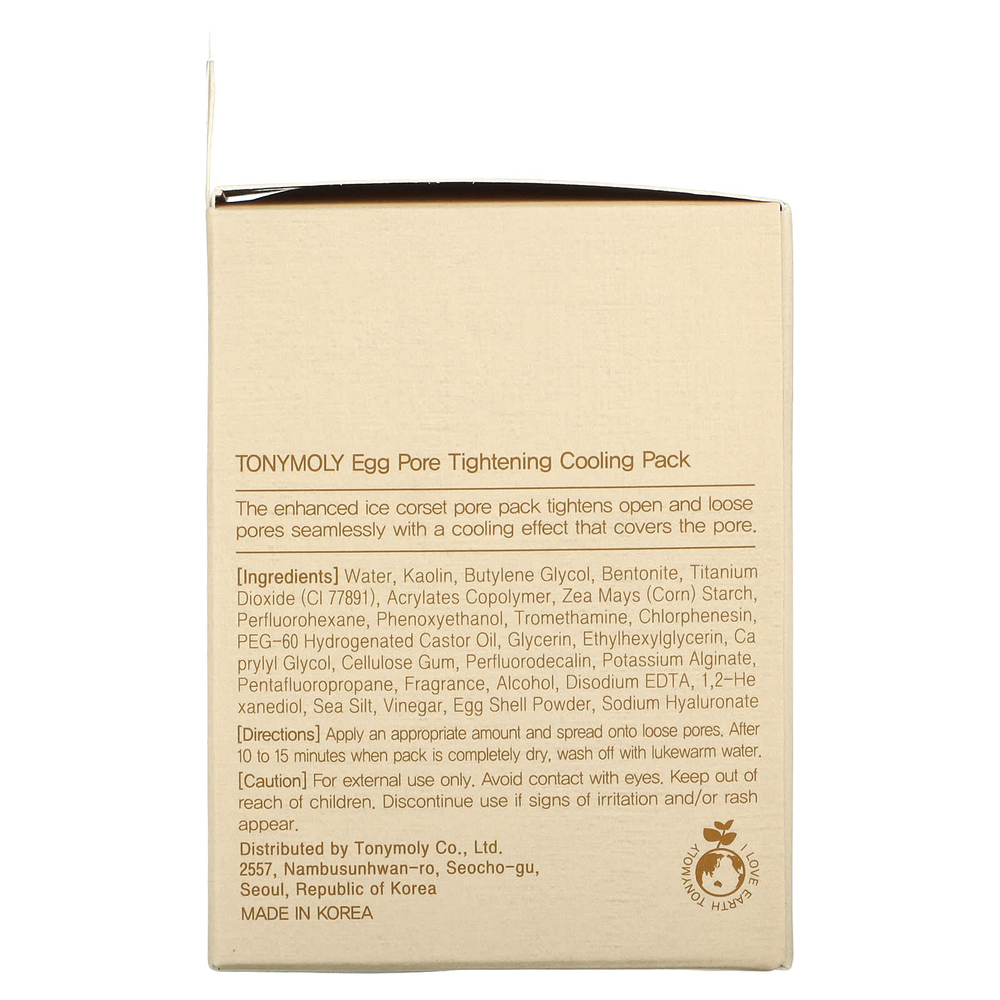 TonyMoly, Охлаждающая и стягивающая яичная маска для лица, 30 г