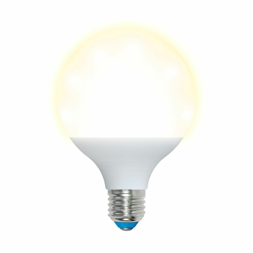 LED-G95-16W/WW/E27/FR PLP02WH Лампа светодиодная. Форма шар, матовая. Серия Palazzo. Теплый белый свет. Картон. ТМ Uniel