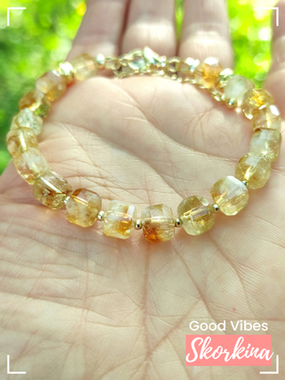 Браслет "Солнце" из цитрина: авторский / Good Vibes Skorkina