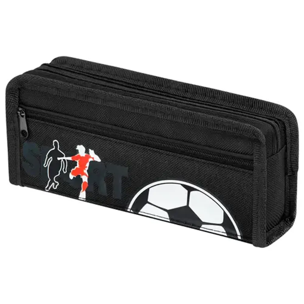 Пенал мягкий 2 отделения 210х80х60 Юнландия Sport, полиэстер