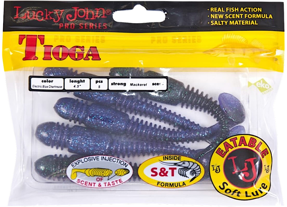 Мягкая приманка Lucky John Tioga Съедобная 4.5" 114мм 5шт 140185 -