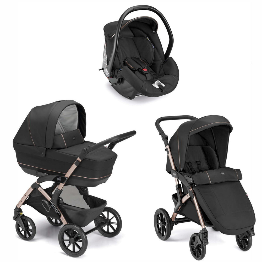 Детская коляска 3 в 1 CAM Dinamico UP Smart 980 чёрный