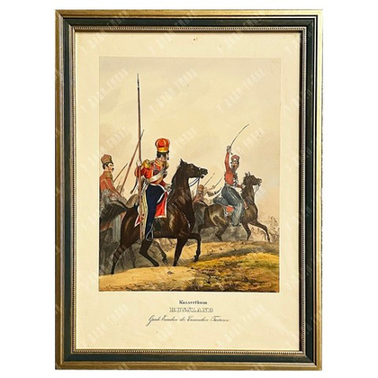 Монтен Д., Эккерт Г. А. Офицеры Лейб-гвардии Крымско-Татарского эскадрона. Литография, 1840