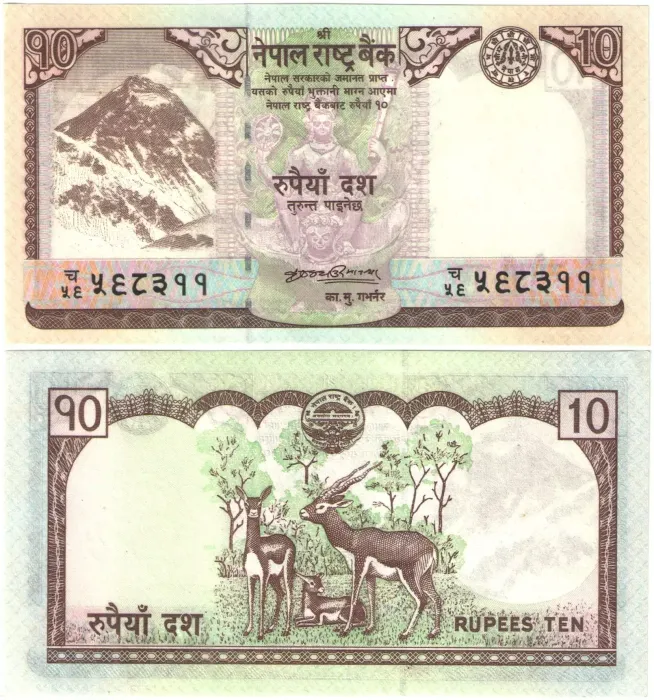 10 рупий 2008 Непал