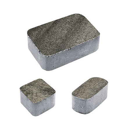 Тротуарная плитка КЛАССИКО - Листопад гранит Антрацит, комплект из 3 видов плит