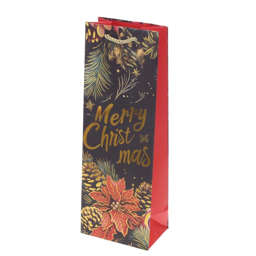 GAEM Пакет подарочный для бутылок (бумага 210г/м2, блок 12шт), L12,5 W8,5 H36 см, 4в.