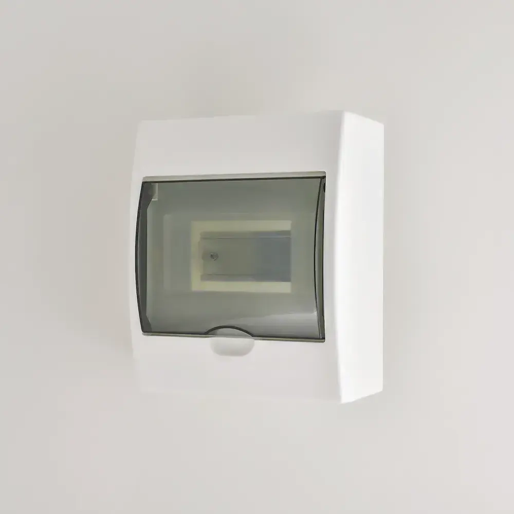 Бокс с прозр крышкой ЩРН-П-6 для наружной уст 6-х модульных устройств