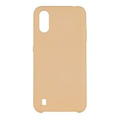 Силиконовый чехол Silicone Cover для Samsung Galaxy A01 (Бежевый)