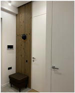 Рейки в прихожей из Сосны 30х30мм