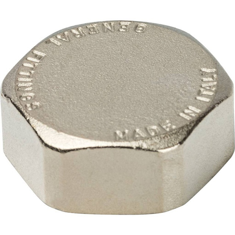 Заглушка с внутренней резьбой STOUT SFT 0027 - 1" (для стальных труб, латунь никелированная)