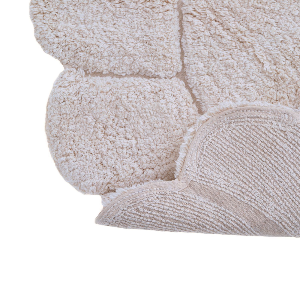 Стираемый коврик Nattiot Gabrielle (Ø110 см), хлопок, бежевый