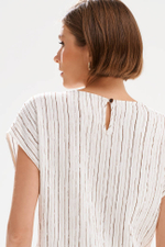 23549 Блузка женская (жемчужный полоска)