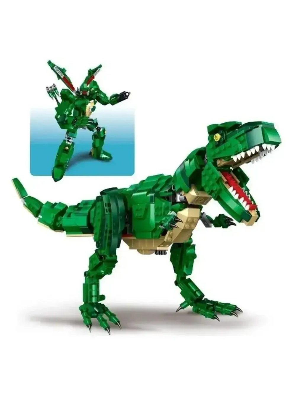 Конструктор 2 в 1 Тираннозавр - трансформер 31026/838 дет