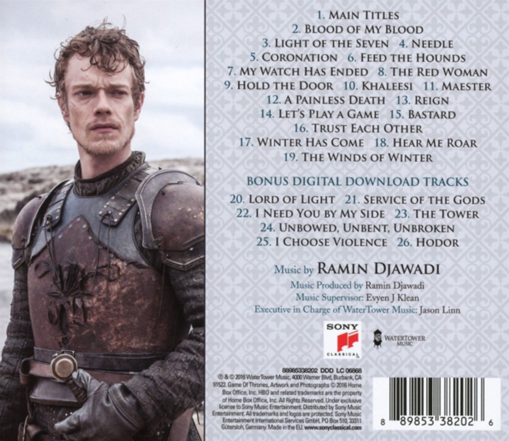 Компакт-диск Game Of Thrones, Season 6 — Ramin Djawadi купить в  интернет-магазине Collectomania.ru