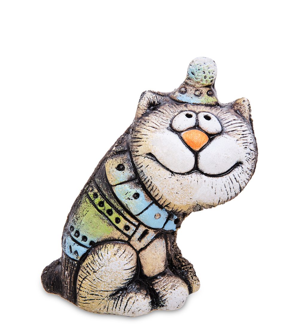 КоКо Шамель KK-240 Фигурка «Кот в шапке» шамот