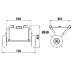 Тележка для транспортировки "Каяка", 70 кг