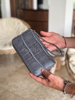 Мужской кошелек-органайзер из кожи крокодила WA-234