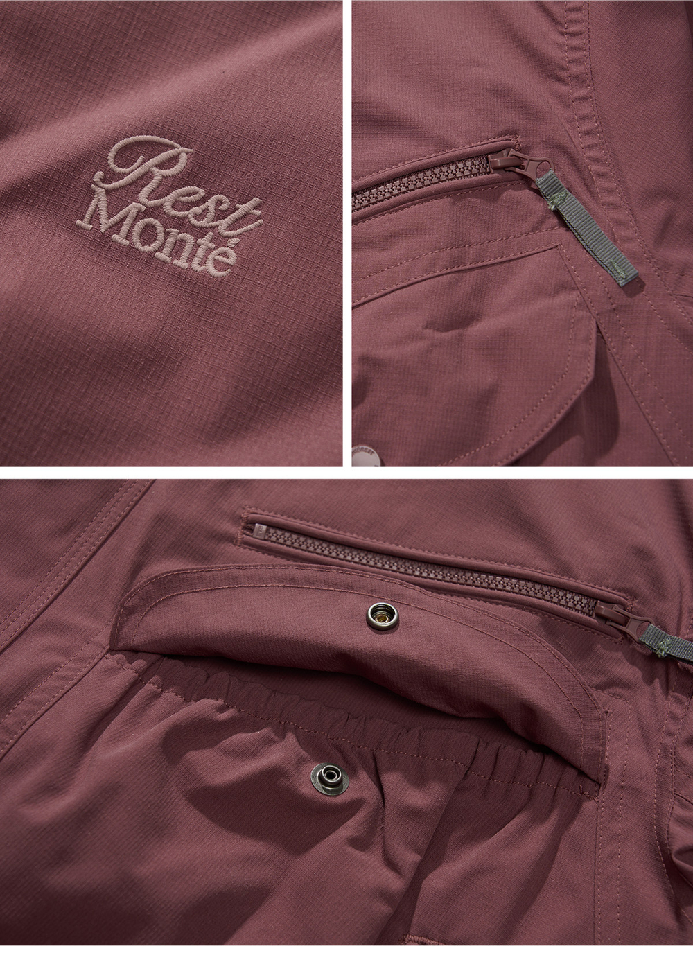 Куртка Nothomme Monterest Outdoor Water-Repellent Retro Mountain Style Color-Block Loose Fit Stand Collar Workwear Jacket