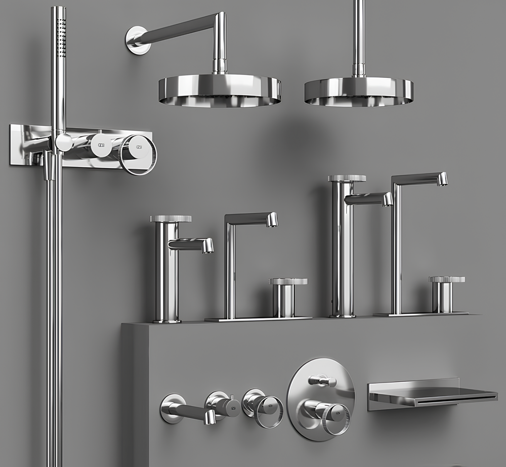 Cмеситель Gessi Anello, настенный, встраиваемый, без излива, на 1 потребителя, внешняя часть, цвет Chrome
