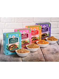 Набор смесей для каши и гарнира, 4 упаковки