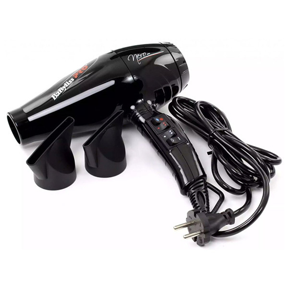 Фен профессиональный черный BaByliss Luminoso Nero BAB6350IBE 2100Вт